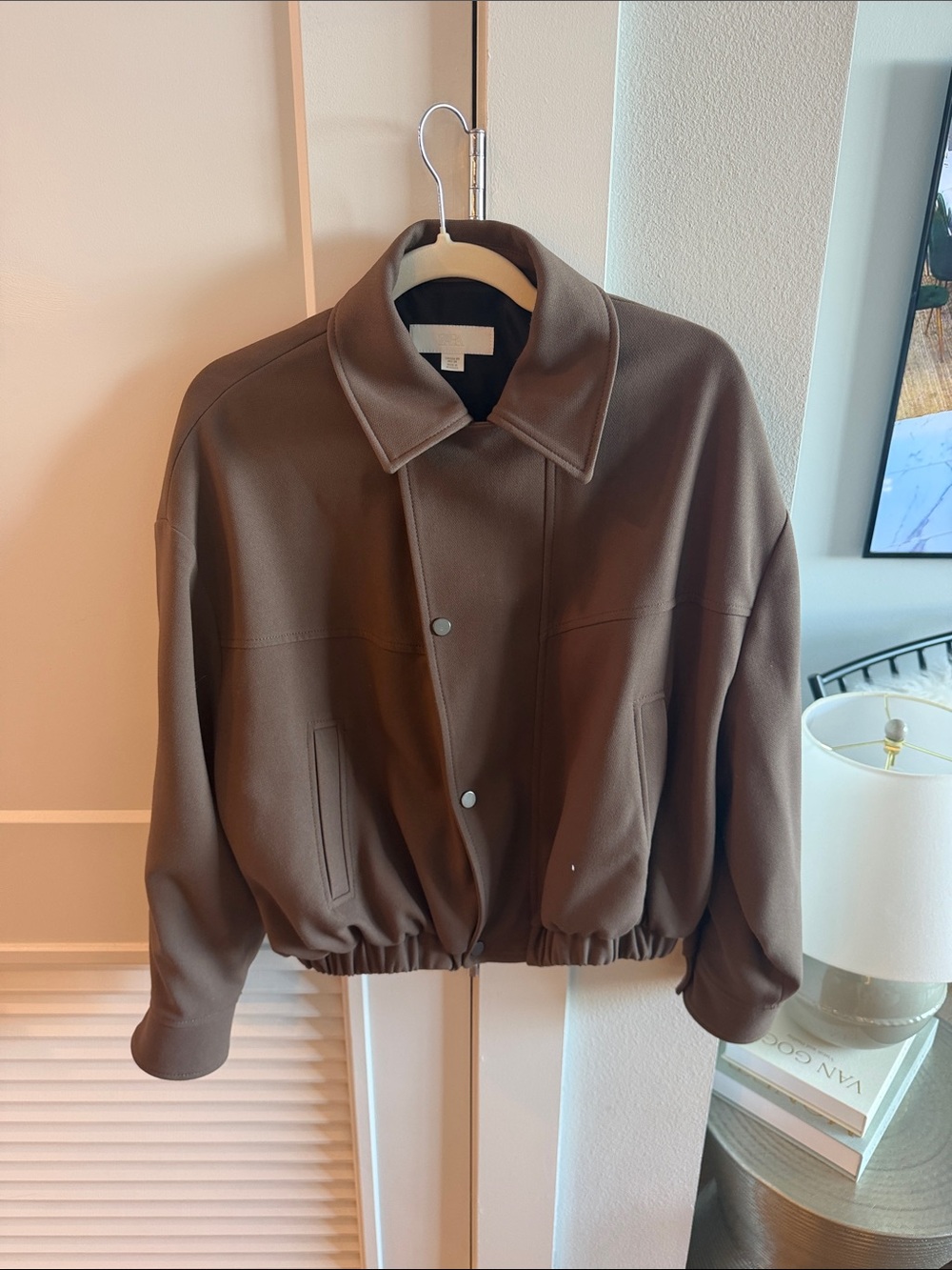 Zara Brown Bomber Jacket